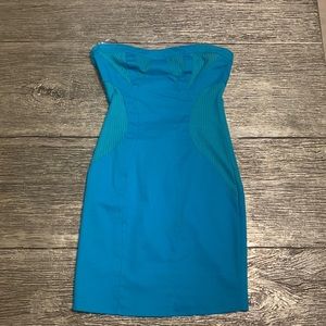 Versace size 4 turquoise dress.